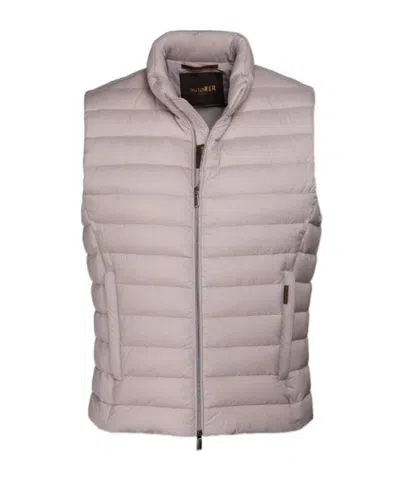 Moorer Sleeveless Calaf S Vest In Gray
