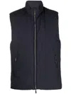 Moorer Hooded Padded Jacket In Blue