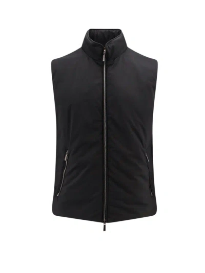 Moorer Sleeveless Nylon Jacket In Black