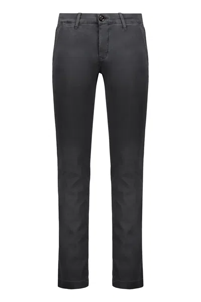 Moorer Slim Fit Casual Pants In Gray