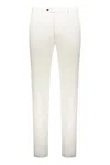 Moorer Slim Fit Lightweight And Versatile White Pants In White