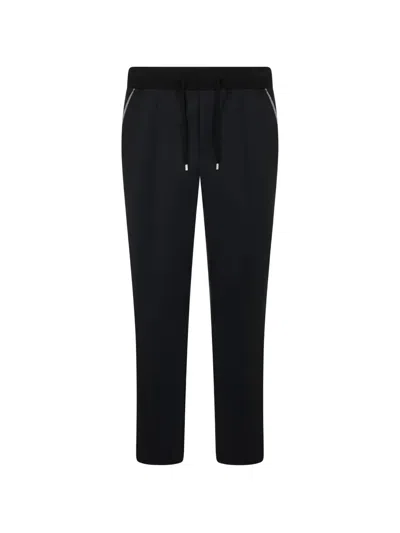Moorer Slim-fit Drawstring Track Pants In Black