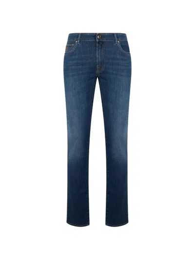 Moorer Slim-fit Jeans In Blue