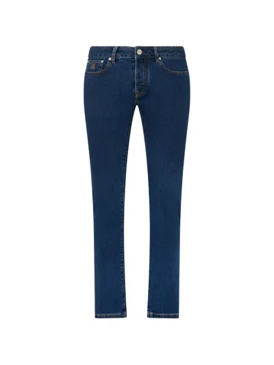 Moorer Slim-fit Jeans In Blue