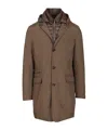 Moorer Redon-skt Padded Nylon Coat In Brown