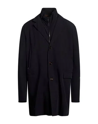 Moorer Overcoat & Trench Coat In Blu Notte