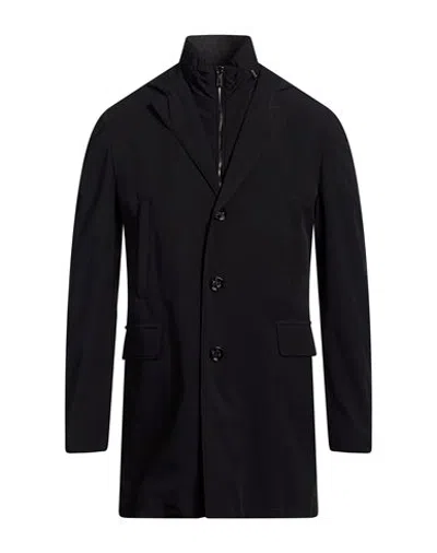 Moorer Overcoat & Trench Coat In Nero