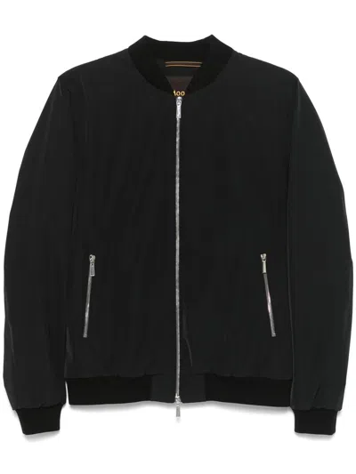 Moorer Sorano Bomber Jacket In Black