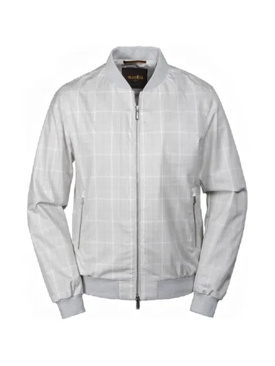 Moorer Sorano Zip-fastening Bomber Jacket In Gray