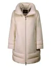 Moorer Soraya Padded Coat In Neutral