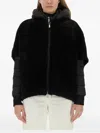 Moorer Sp-pegaso-ks3 Hooded Shearling Jacket In Black