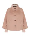 Moorer Beige Wool Down Jacket In Nude