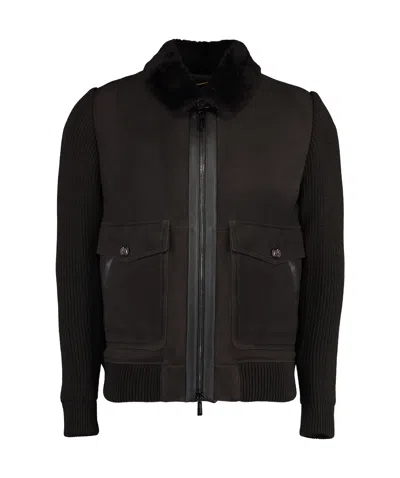 Moorer Splice Down Jacket In Black