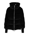 Moorer Stand Collar Down Jacket In Black