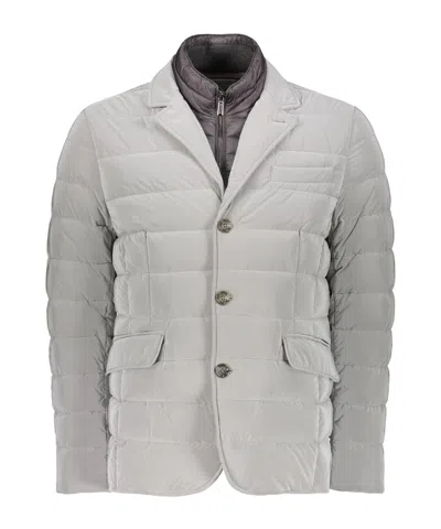 Moorer Nomosos Flap-pocket Jacket In Gray