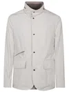 Moorer Sten-at Technical Fabric Jacket In Avorio