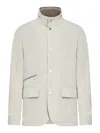 Moorer Sten-at Technical Fabric Jacket In White