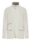 Moorer Sten-at Technical Fabric Jacket In White