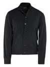 Moorer Sterling-si5 Buttoned Cardigan In Black