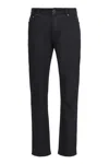 Moorer Straight Jeans With Five Pockets In Black