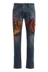 Moorer Straight Jeans With Five Pockets In Blue