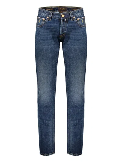 Moorer Straight-leg Jeans In Blue