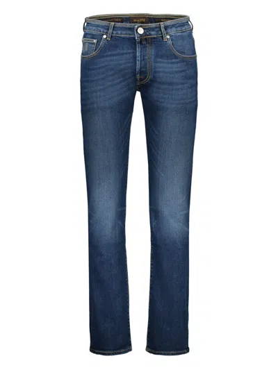 Moorer Pavel-dc107 5-pocket Jeans In Denim