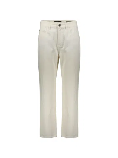 Moorer Straight-leg Five-pocket Jeans In White