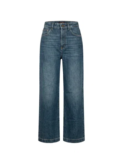 Moorer Straight-leg Jeans In 蓝色