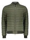 Moorer Full Zip Down Jacket In Green