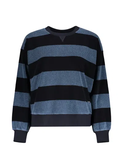 Moorer Striped Crew-neck Sweater In Multi
