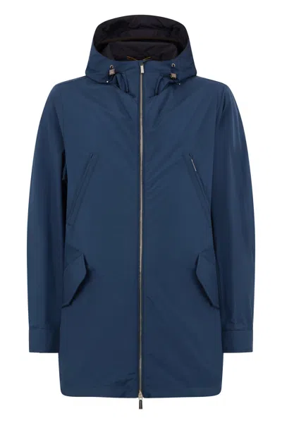 Moorer Stylish Dark Blue Windbreaker Versatile