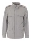 Moorer Grey Denver Jacket In Multi