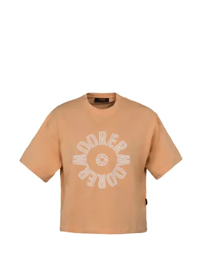 Moorer Suri Crew-neck T-shirt In Orange