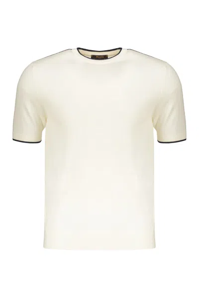 Moorer T-shirt In Knit In White