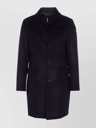 MOORER TAILORED LONG JACKET FLAP POCKETS