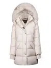 Moorer Talassa Fur-trimmed Quilted Jacket In Neutral