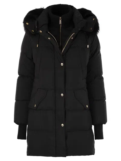 MOORER TALASSA-STP - LONG DOWN JACKET WITH HOOD