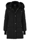 Moorer Quilted Jacket With Removable Fur Hood In Black