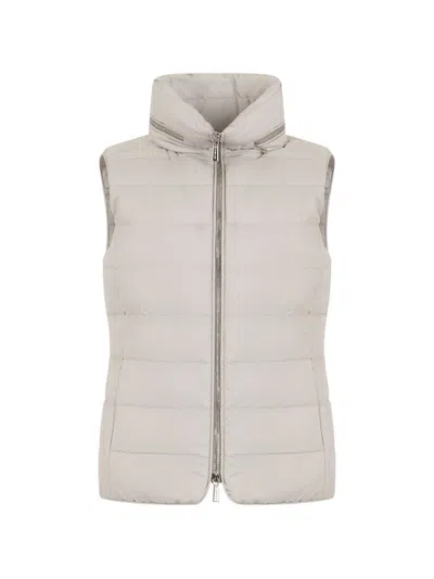 Moorer Tanyas-th1 Padded Gilet In Gray
