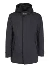 Moorer Tech Fabirc Puffer Jacket In Blue