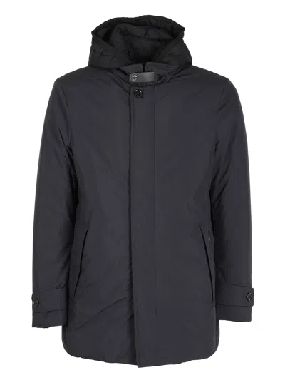 Moorer Tech Fabirc Puffer Jacket In Blue