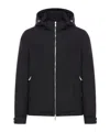 Moorer Technical Fabric Jacket With Hood In Black