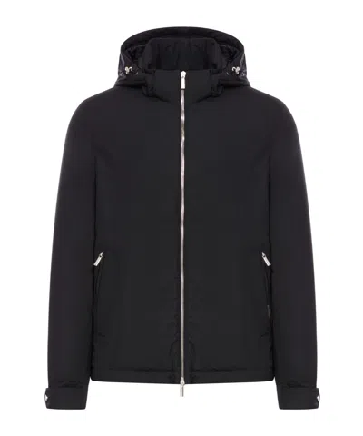 MOORER MOORER REMOVABLE HOOD ZIP-UP COAT