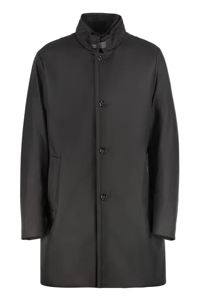 Moorer Technical Fabric Parka In Brown