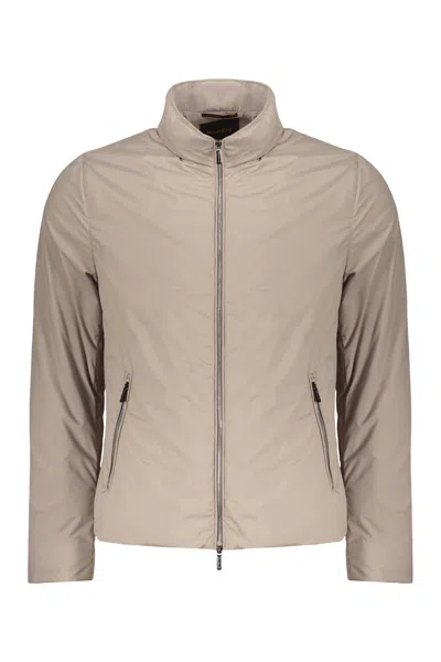 Moorer Technical Fabric Waterproof Jacket In Sand
