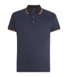 Moorer Technical Polo Shirt In Navy