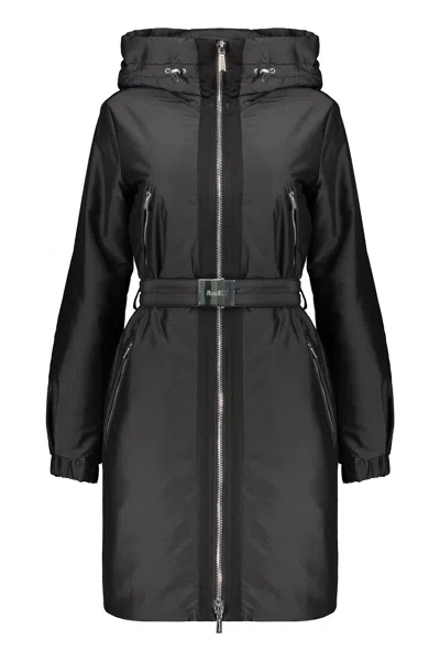 Moorer Techno Fabric Down Jacket In Black