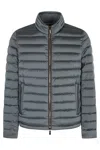 Moorer Techno Fabric Down Jacket In Blue
