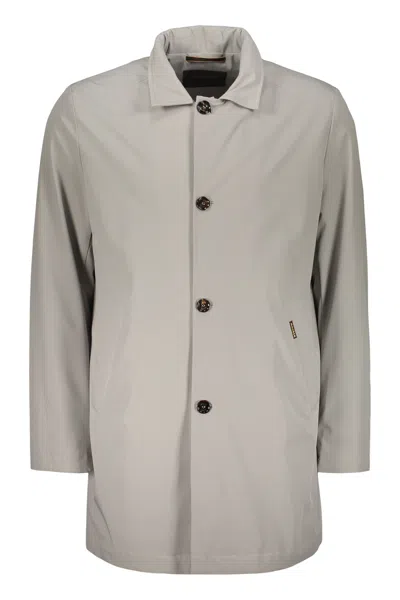 Moorer Techno Fabric Jacket In Gray